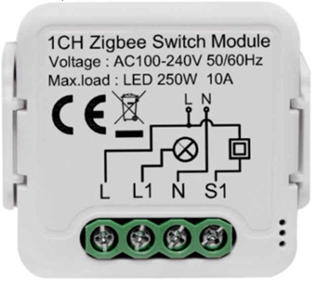 1G ZIGBEE RELAY WITH NEUTRAL LINE